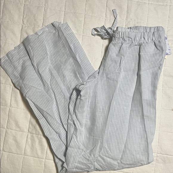 demetra for Aeropostale Other - Cozy Striped Pajama Pants in Soft blue & white